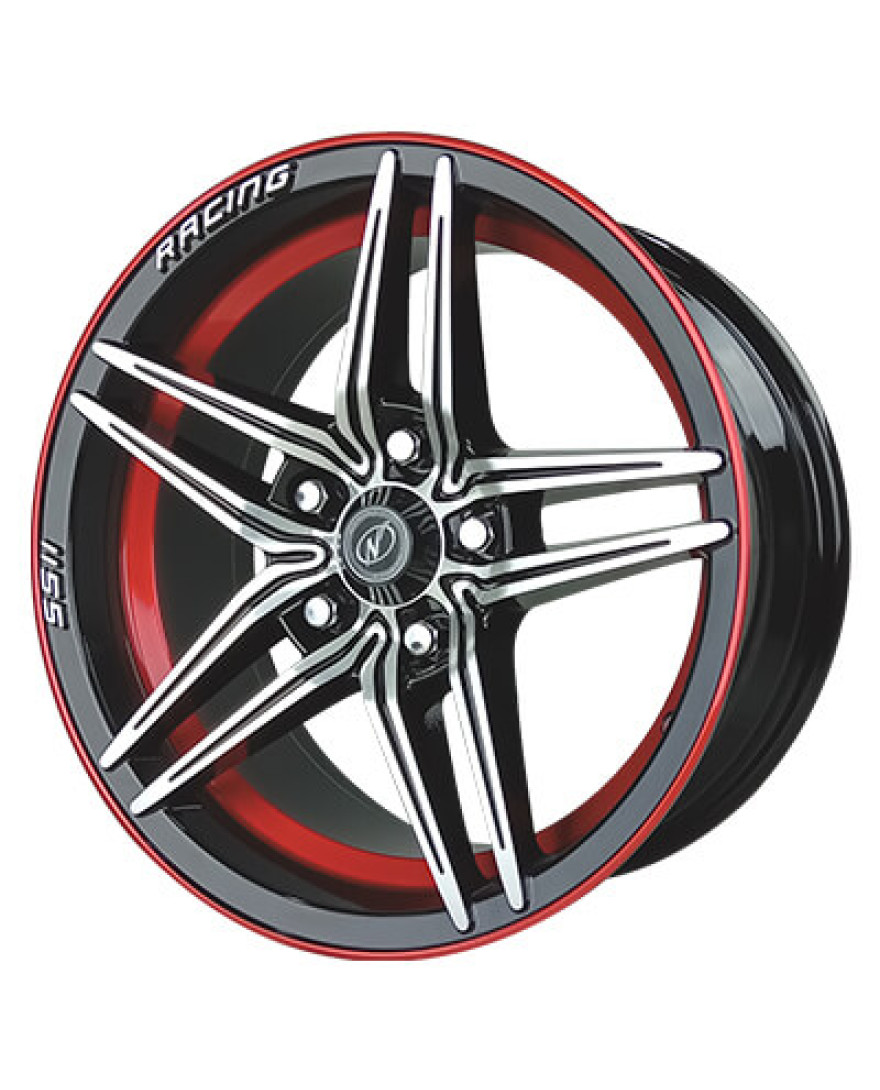 Xolt 15in BMUCR finish. The Size of alloy wheel is 15x7 inch and the PCD is 5x114.3(SET OF 4)